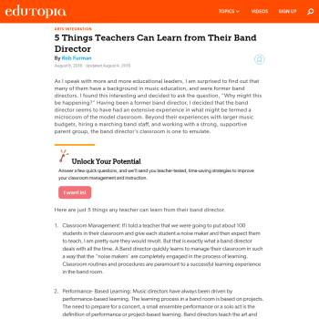 5 Things Teachers Can Learn from Their Band Director :: Resources ...