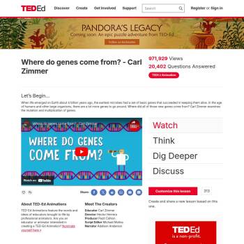 Where do genes come from? - Carl Zimmer :: Resources :: Ascend Learning ...