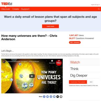 How many universes are there? - Chris Anderson :: Resources :: Ascend